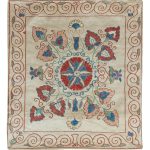 19"x21" 100% Silk Suzani Cushion Cover, Decorative Hand Embroidered Lace 
Pillow. SC26