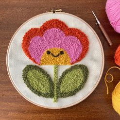 Retro Flower Punch Needle Kit (Beginner)