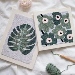 Botanical Punch Needle Panel