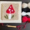 Mini Mushroom Toadstool Punch Needle Kit