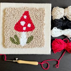 Mini Mushroom Toadstool Punch Needle Kit