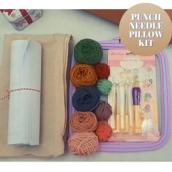 Diy Punch Needle Pillow Kit, Diy Kits For Adult, Punch Needle Tool